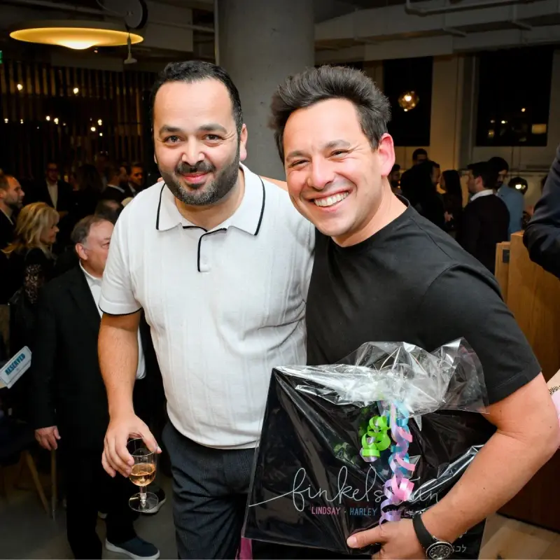 Rudy Abitbol with Harley Finkelstein, President of Shopify, at a commerce industry event